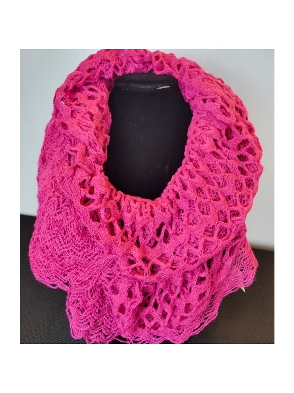 Cowl Infiniti | Knit Crochet | Scarf | Pink